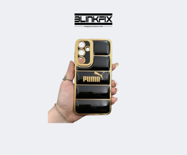 Puffer Back Print Soft Silicone Back Case